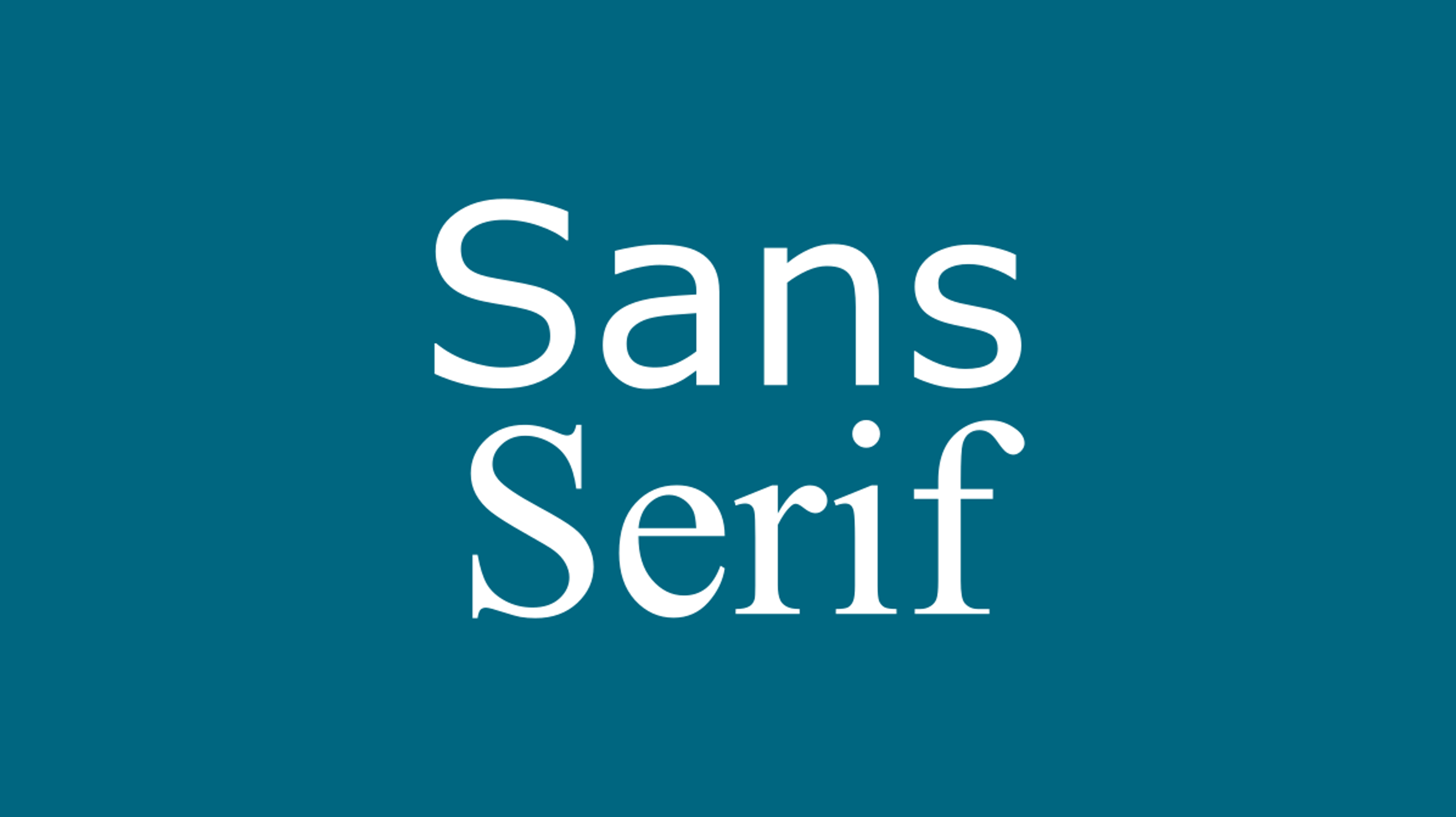 Đôi nét về Font không chân (Sans Serif)