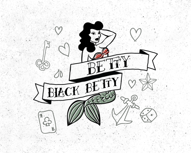 Kiểu chữ xăm đẹp – Betty