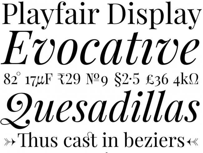 Font Playfair Display
