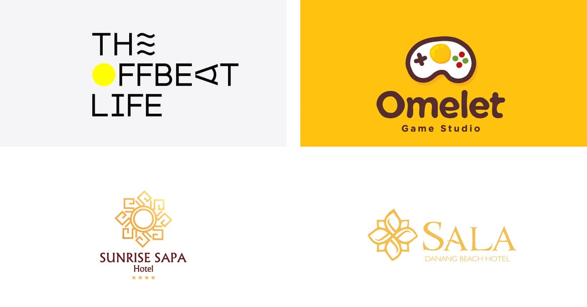 Cách chọn màu Logo: Logo màu vàng